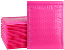 Load image into Gallery viewer, Self Seal Padded Envelopes, Bubble Lined Poly Bubble Mailer, White and Pink, 250 Pcs