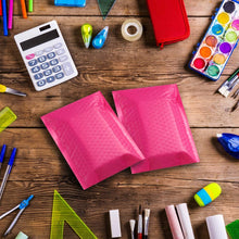 Load image into Gallery viewer, Self Seal Padded Envelopes, Bubble Lined Poly Bubble Mailer, White and Pink, 250 Pcs