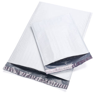 Self Seal Padded Envelopes, Bubble Lined Poly Bubble Mailer, White, 100 Pcs