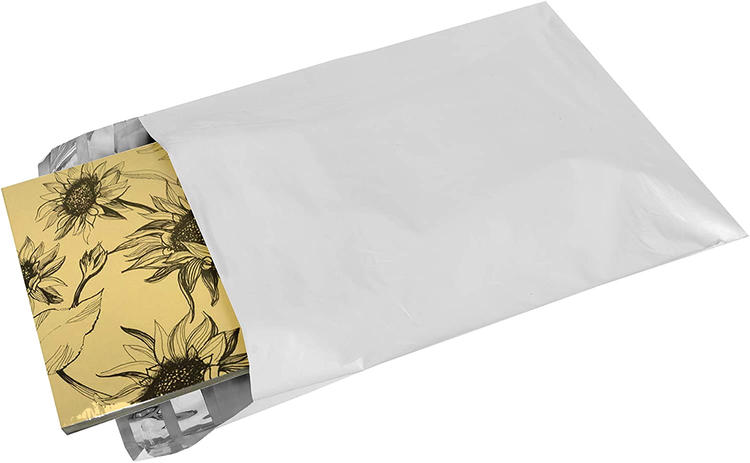 5x7 Poly Mailer Envelopes - 500 Count, Self Seal White Plastic Shipping Bags, 2.5 Mil Thick, Waterproof & Tear-Resistant