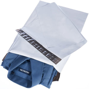 Poly Mailer Envelopes Shipping Bags with Self Adhesive Waterproof and Tear-Proof Postal Bags, White